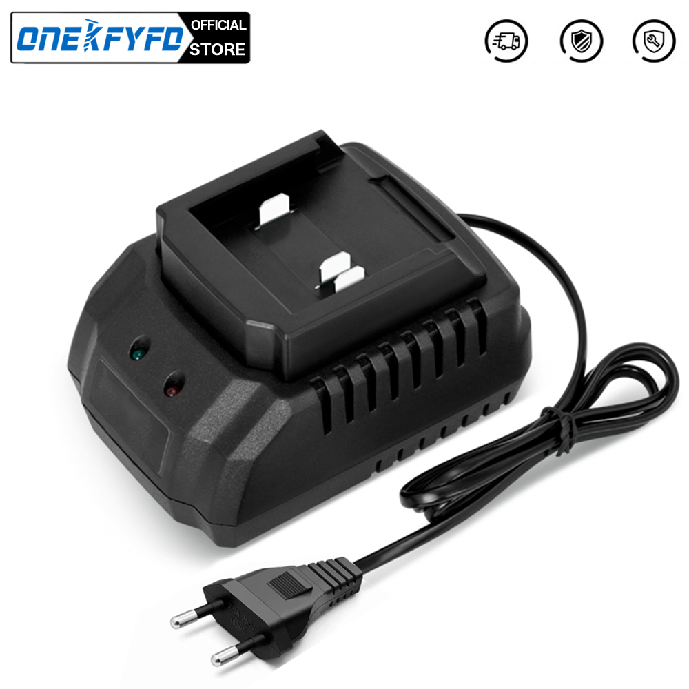 Brushless Cordless Electric Drill 18V - Ladegerät mit EU/US/UK-Stecker für 18V 21V